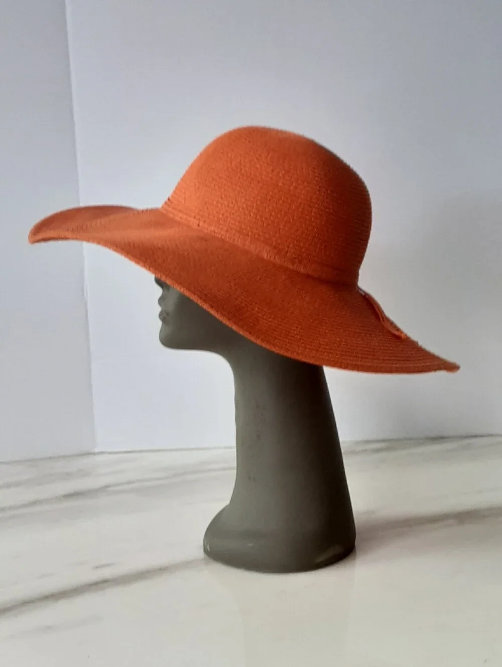 SUN 'N' SAND Floppy Wide-Brim Orange UPF 50+ Protection Sun Hat NWOT